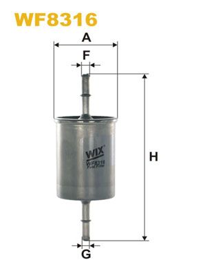 WIX FILTERS Топливный фильтр WF8316